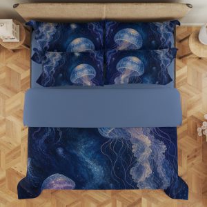 Midnight Jellyfish Lantern Drift Bedding Set - Image 3