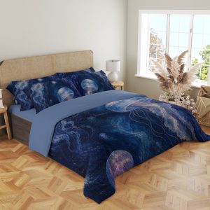 Midnight Jellyfish Lantern Drift Bedding Set - Image 4