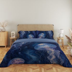 Midnight Jellyfish Lantern Drift Bedding Set - Image 5