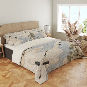 Mist River Crane Flight Bedding Set - Image 4