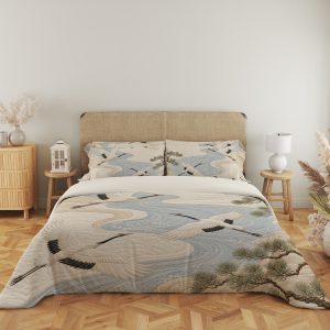 Mist River Crane Flight Bedding Set - Image 5