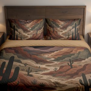 Moonlit Desert Canyon Bedding Set