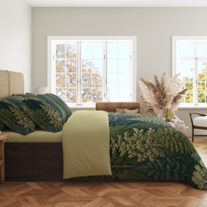 Alternative view of Mosswood Pine Mosaic Bedding Set