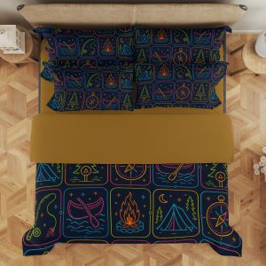 Neon Wilderness Pursuit Badges Bedding Set - Image 3