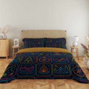 Neon Wilderness Pursuit Badges Bedding Set - Image 5