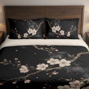 Nocturne Blush Blossom Bough Bedding Set