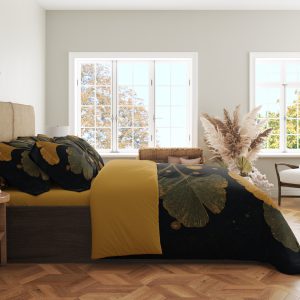 Alternative view of Nocturne Ginkgo Vine Bedding Set