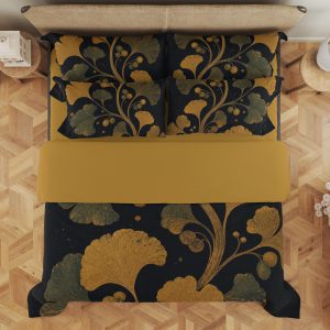 Nocturne Ginkgo Vine Bedding Set - Image 3