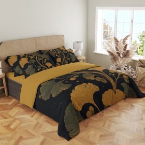 Nocturne Ginkgo Vine Bedding Set - Image 4