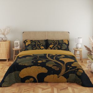 Nocturne Ginkgo Vine Bedding Set - Image 5