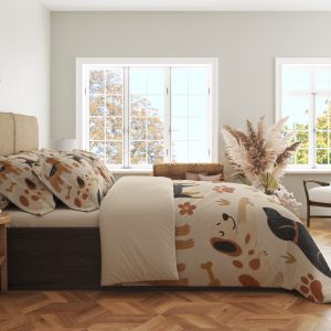 Alternative view of Oatmeal Dog Scatter Bedding Set