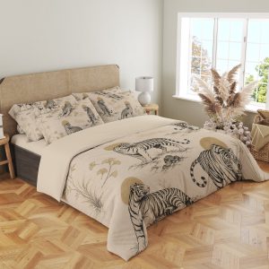 Oatmeal Tiger Halo Parade Bedding Set - Image 4