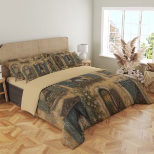 Ochre Window Cats Bedding Set - Image 4