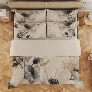 Parchment Noir Anemone Bedding Set - Image 3