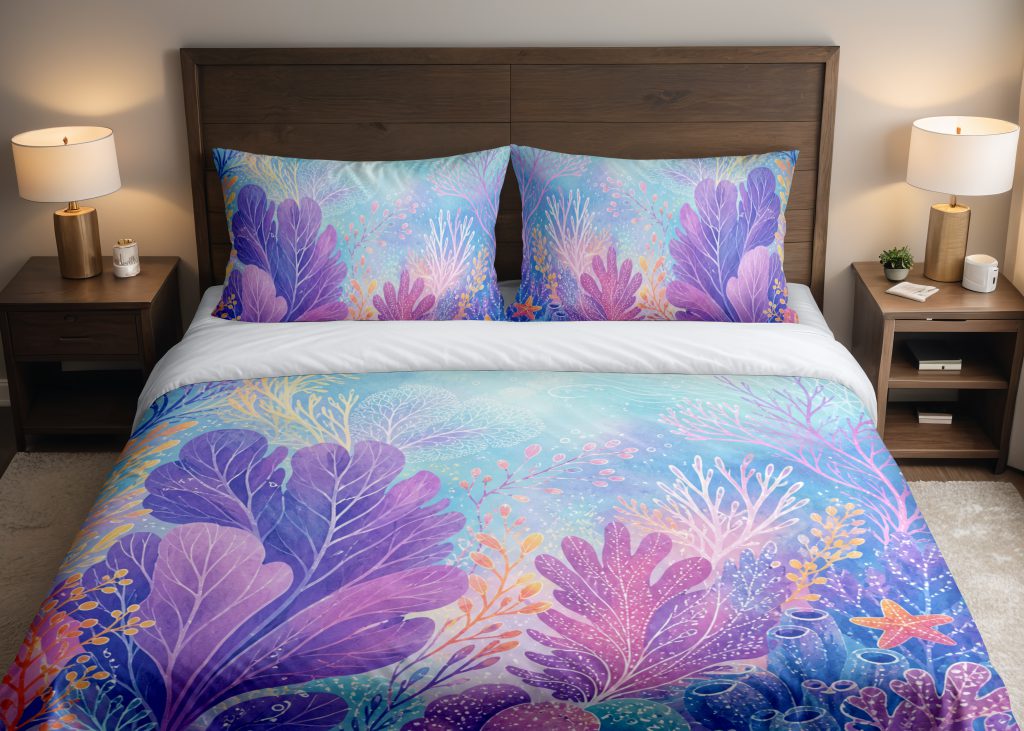 Pastel Coral Daydream Bedding Set