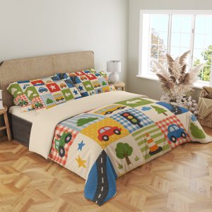 Primary Road Trip Patchwork Bedding Set - Image 4