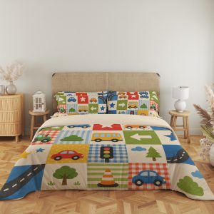 Primary Road Trip Patchwork Bedding Set - Image 5