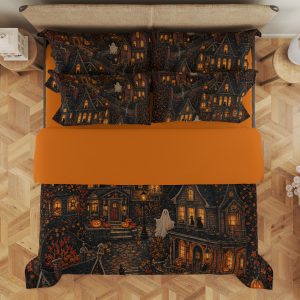 Pumpkin Lantern Hollow Bedding Set - Image 3