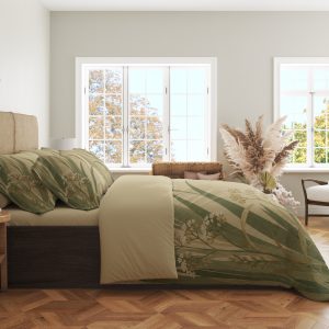 Alternative view of Quiet Iris Frog Bedding Set