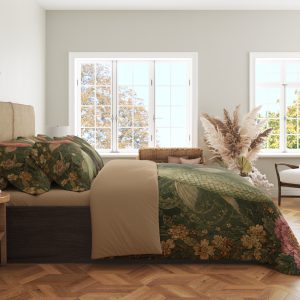 Alternative view of Rose Jade Koi Court Bedding Set