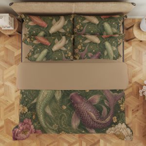Rose Jade Koi Court Bedding Set - Image 3