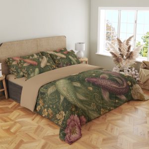Rose Jade Koi Court Bedding Set - Image 4