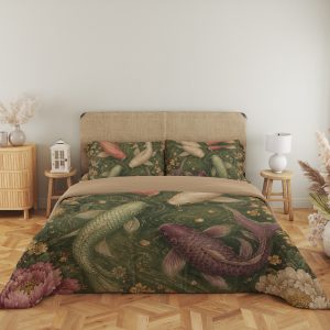 Rose Jade Koi Court Bedding Set - Image 5