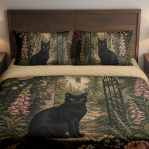 Rosegate Black Cat Bedding Set