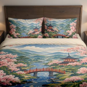 Sakura Fuji River Festival Bedding Set
