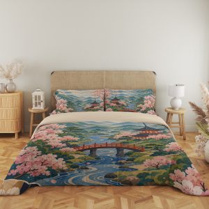 Sakura Fuji River Festival Bedding Set - Image 5