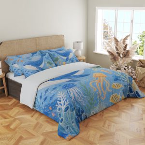 Sky Blue Ocean Friends Bedding Set - Image 4