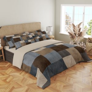 Slate Umber Offset Mosaic Bedding Set - Image 4