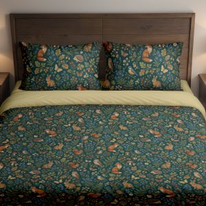 Teal Woodland Almanac Bedding Set