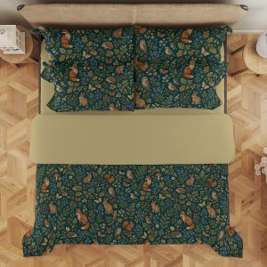Teal Woodland Almanac Bedding Set - Image 3