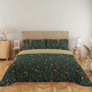 Teal Woodland Almanac Bedding Set - Image 5