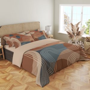Terracotta Maze Ribbons Bedding Set - Image 4