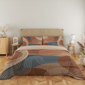 Terracotta Maze Ribbons Bedding Set - Image 5