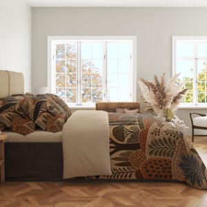 Alternative view of Umber Garden Silhouette Chronicle Bedding Set