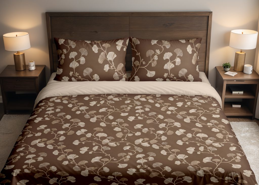 Umber Ginkgo Vine Bedding Set