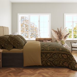 Alternative view of Umber Tapestry Garden Panels Bedding Set